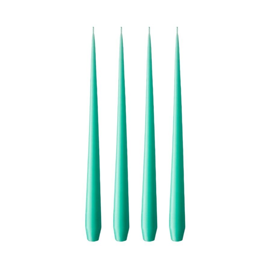 Bode Living Deep Lagoon Tapered Candles - Set Of 4 Dinner