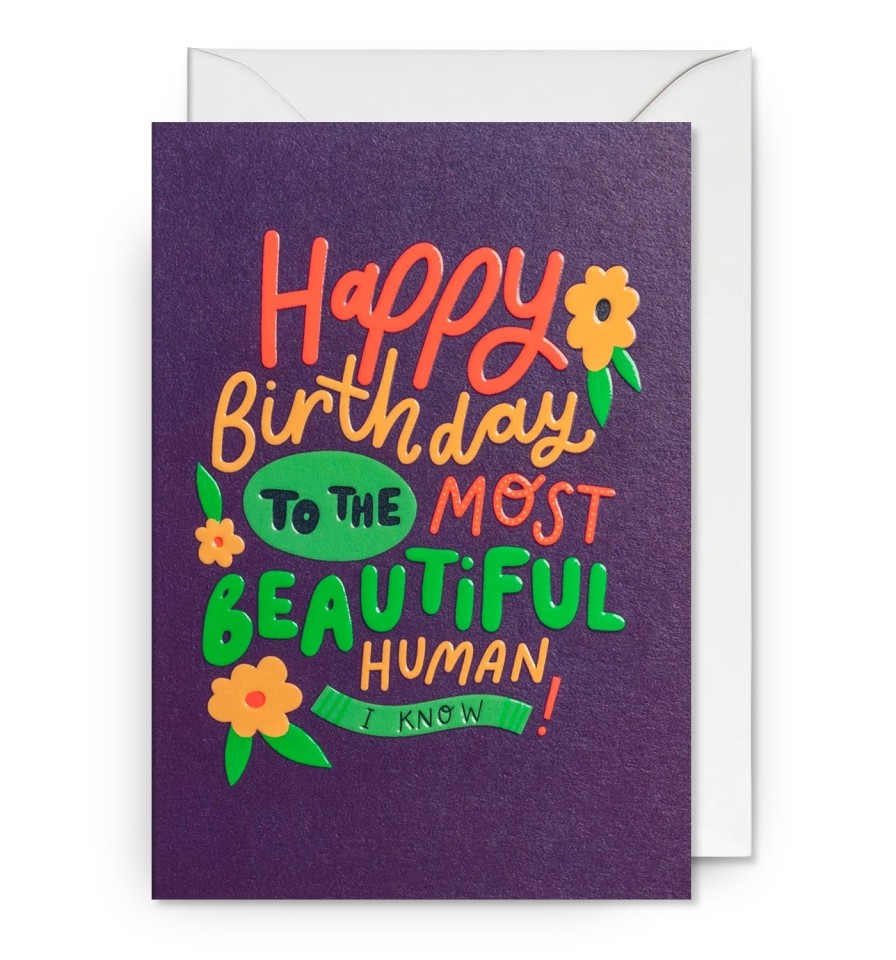 Bode Living Happy Birthday To The Most Beautiful Person Greeting Card Greeting Cards