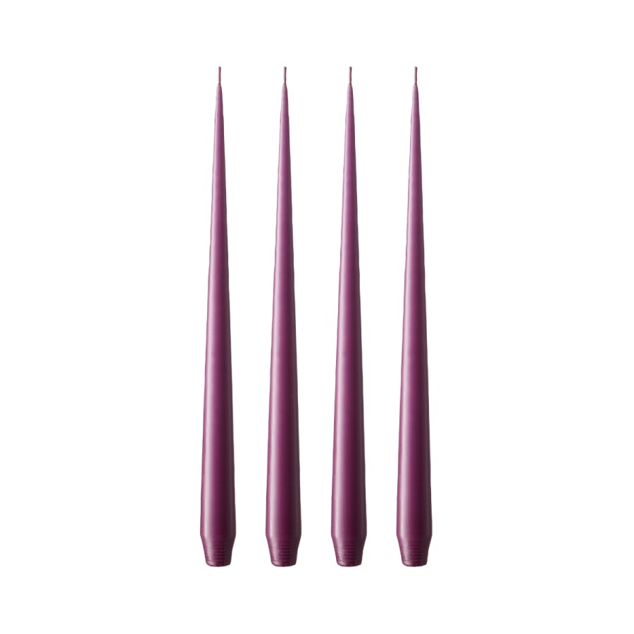 Bode Living Plum Syrup Tapered Candles - Set Of 4 Dinner