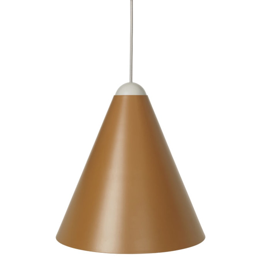 Bode Living Golden Brown Gine Metal Shade Pendant Lights