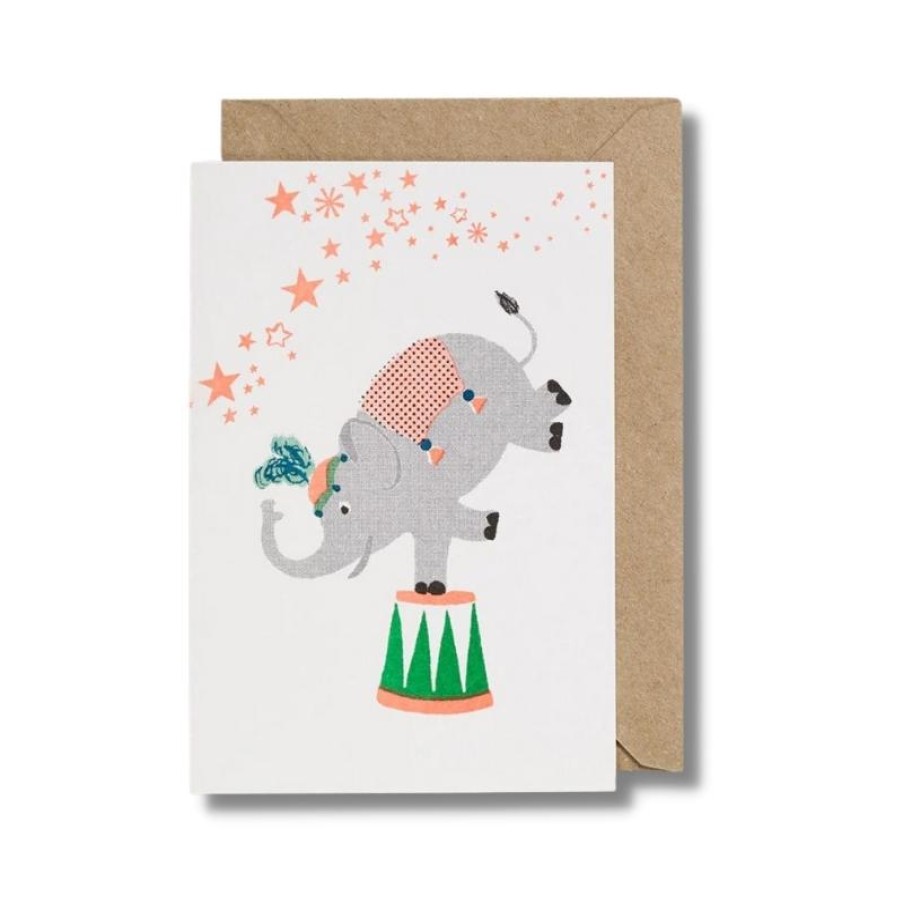 Bode Living Elephant Riso Pets Card Greeting Cards