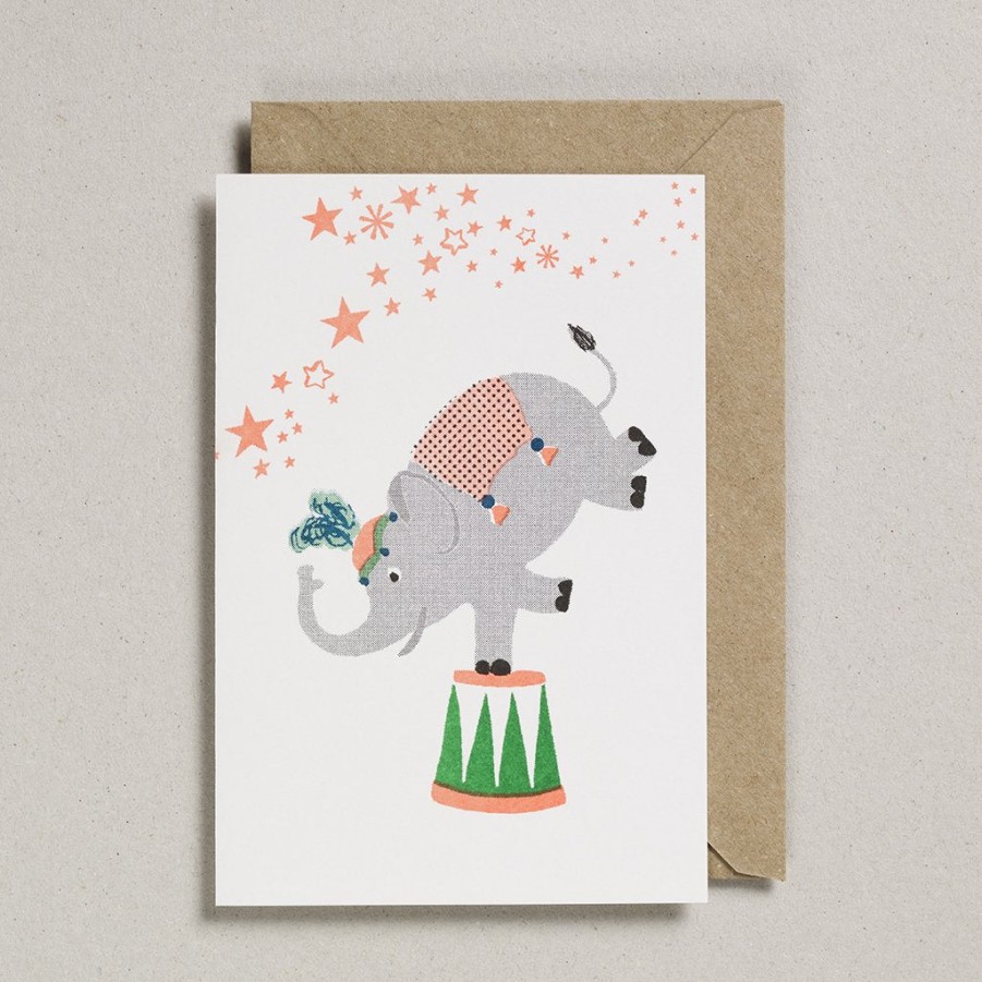 Bode Living Elephant Riso Pets Card Greeting Cards