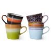 Bode Living 70S Ceramics Solid Cappuccino Mug - Set Of 4 Teatime