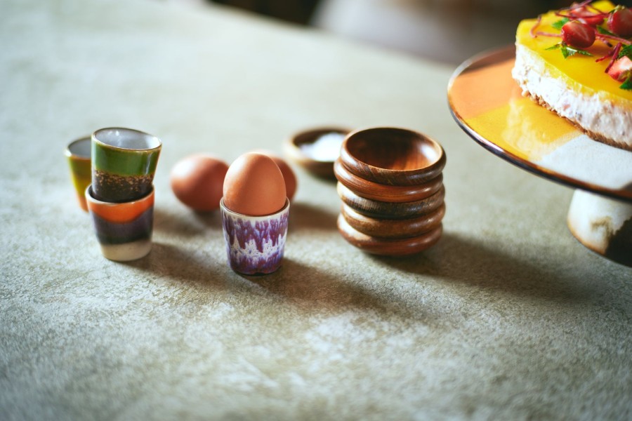 Bode Living 70S Ceramics Island Egg Cup - Set Of 4 Gifts For Her