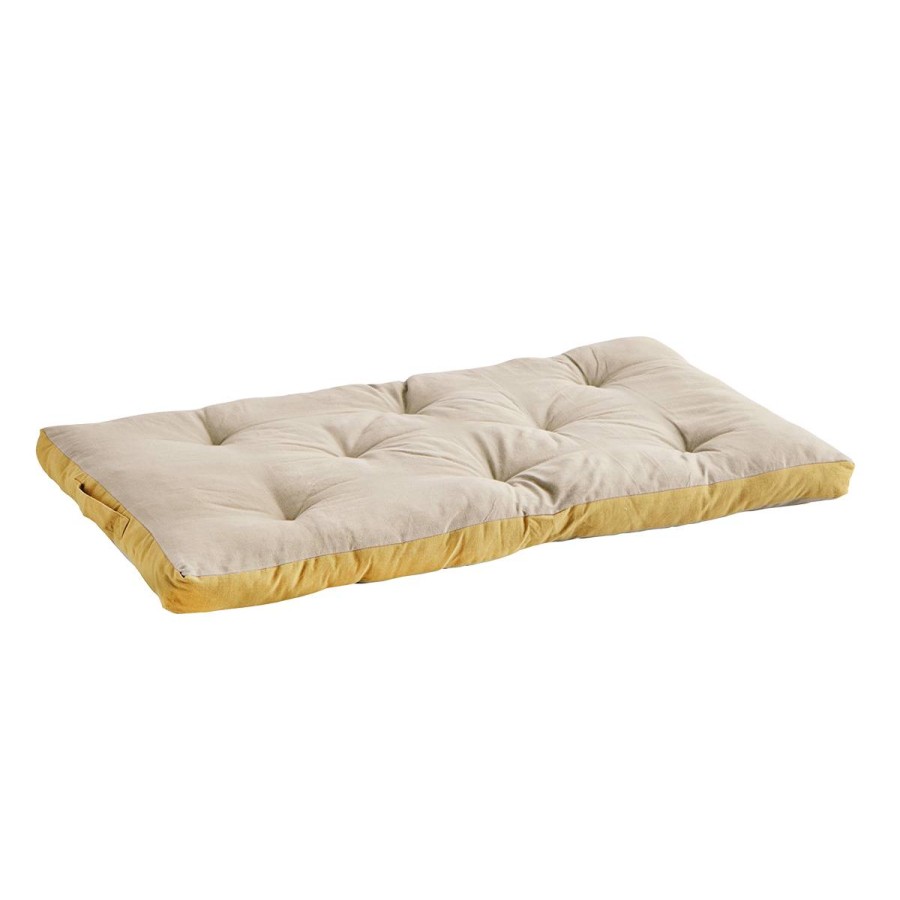 Bode Living Cotton Mattress 60X100 - Taupe & Mustard Cushions