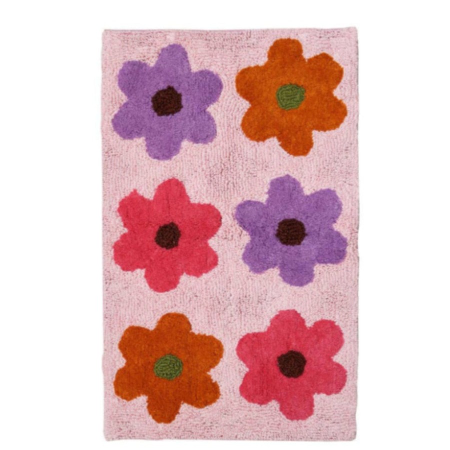 Bode Living Candy Flowerbed Bath Mat Rugs