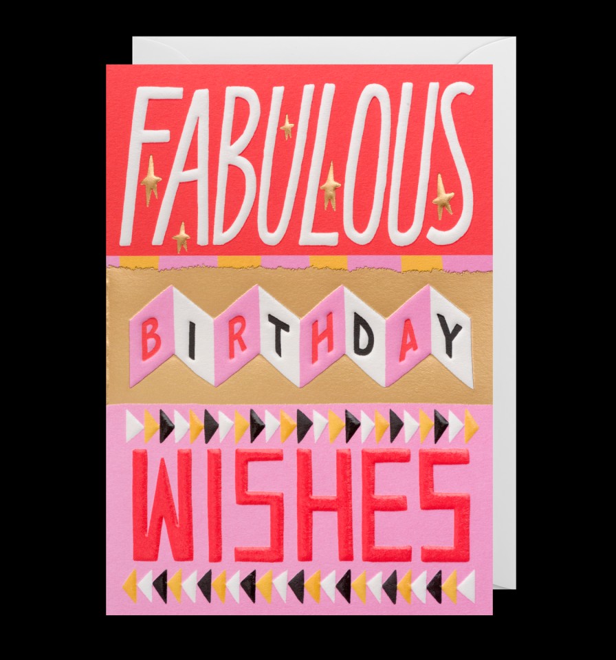 Bode Living Fabulous Birthday Wishes Card Greeting Cards