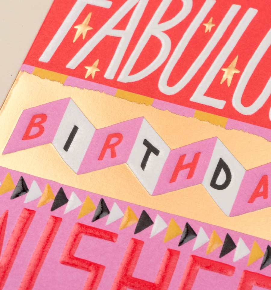 Bode Living Fabulous Birthday Wishes Card Greeting Cards