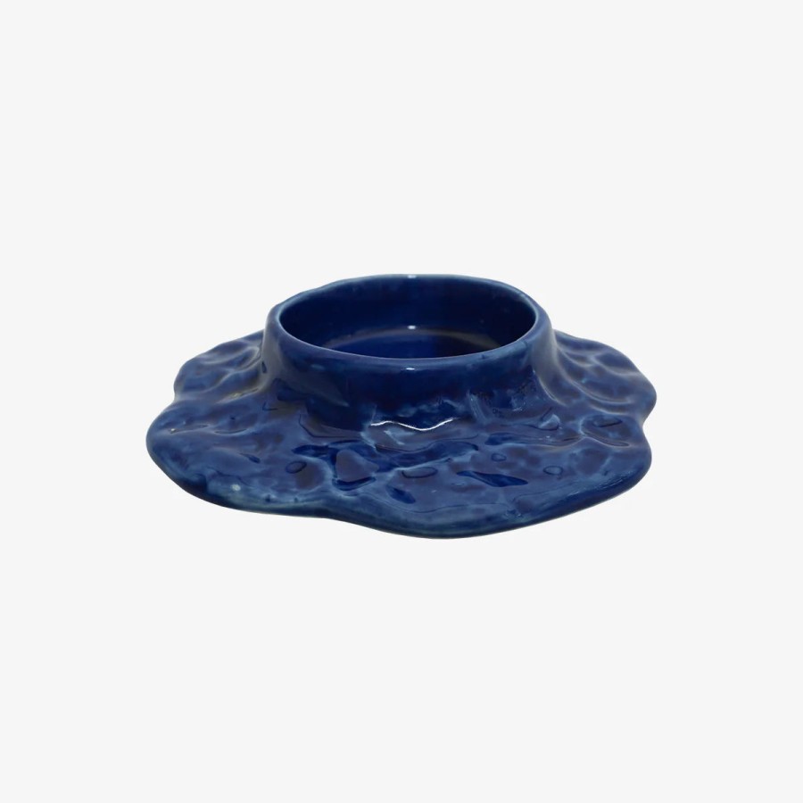 Bode Living Mauna Candle Holder - Magenta Blue Candle Holders