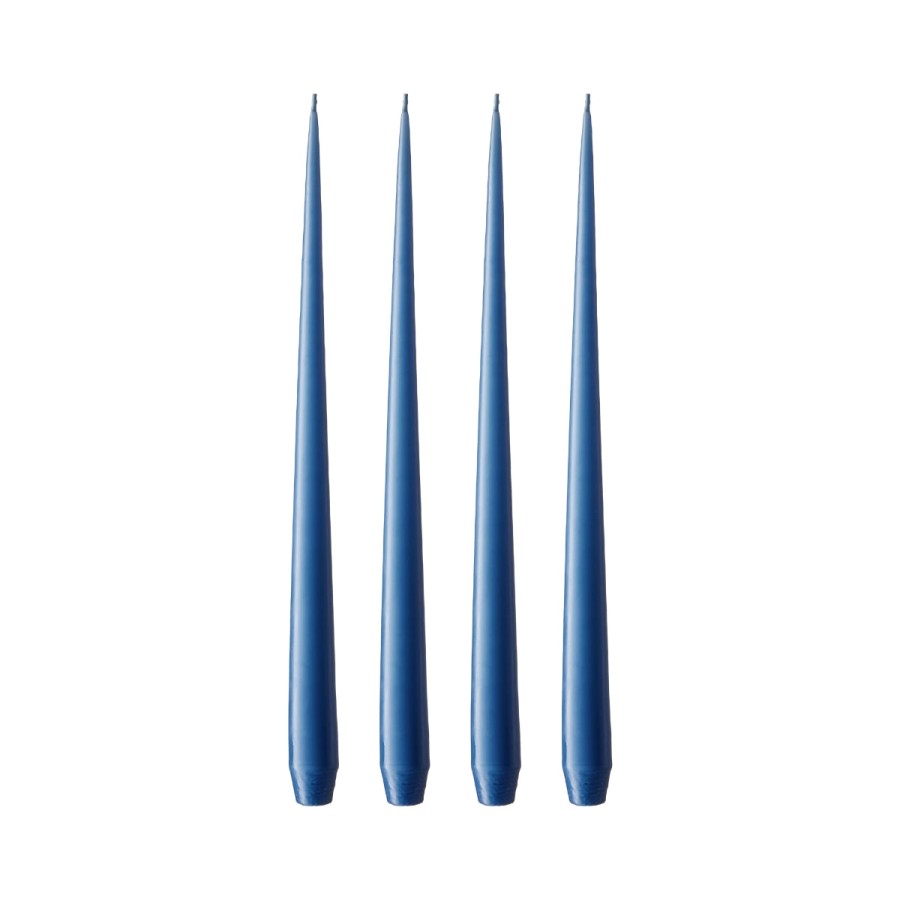 Bode Living Deep Blue Tapered Candles - Set Of 4 Dinner