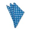 Bode Living Checki Blue Cotton Napkin - Set Of 2 Table Accessories