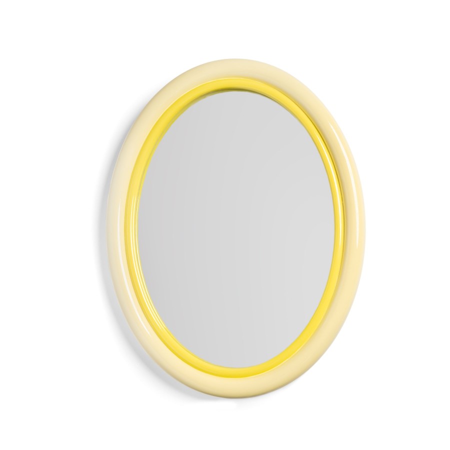 Bode Living Sleek Yellow Mirror Wall Decor