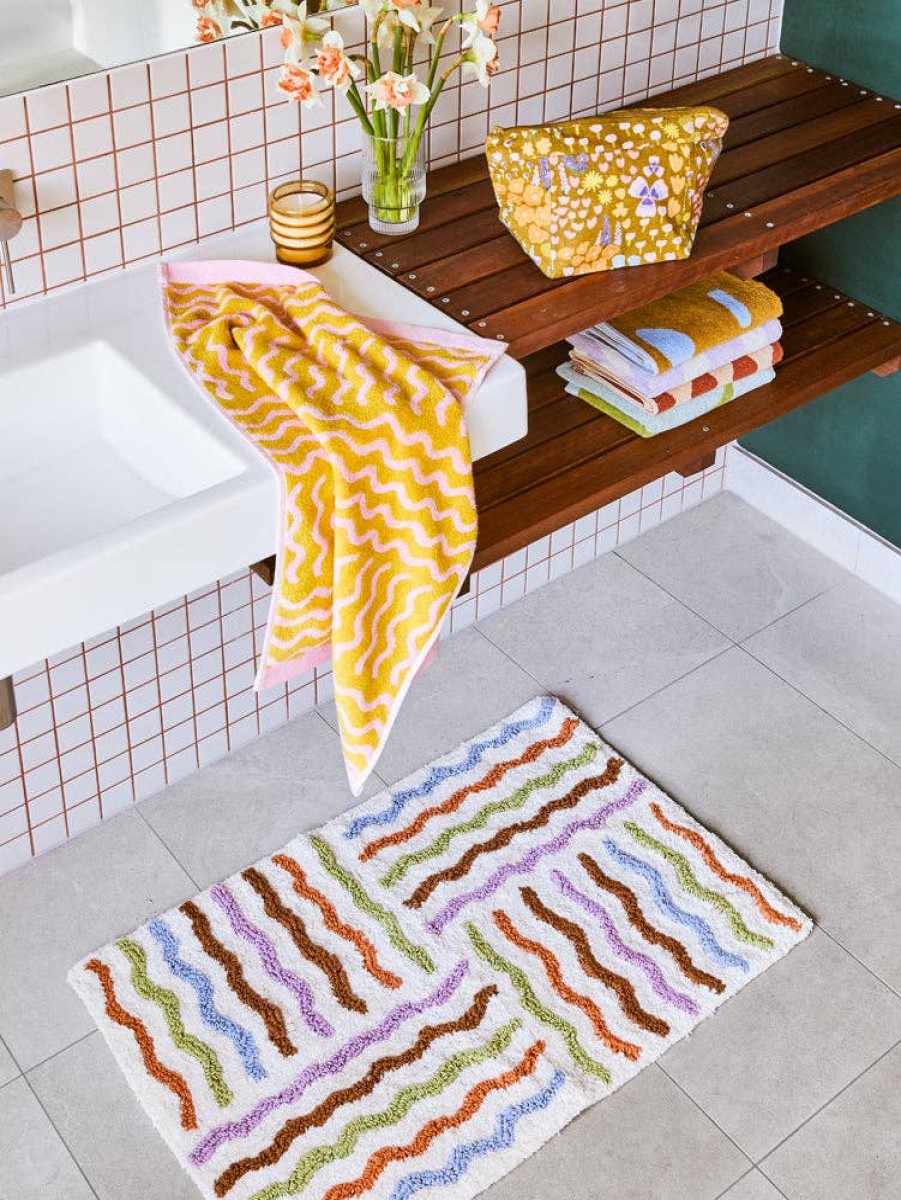 Bode Living Ripple Bath Mat Rugs