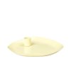 Bode Living Mie Iron Candle Plate - Light Yellow Candle Holders