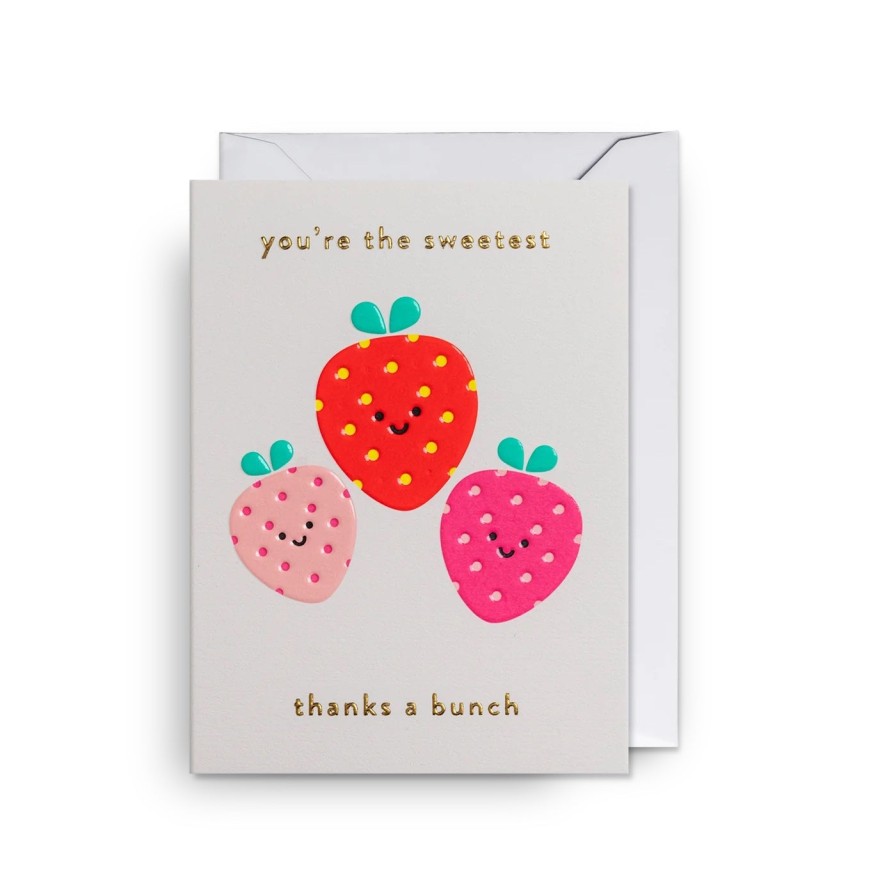 Bode Living You'Re The Sweetest, Thanks A Bunch! Mini Card Greeting Cards