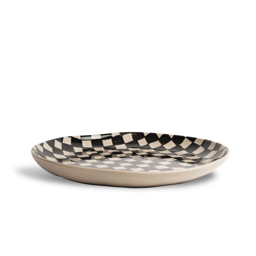 Bode Living Lexi Check Plate Dinnerware