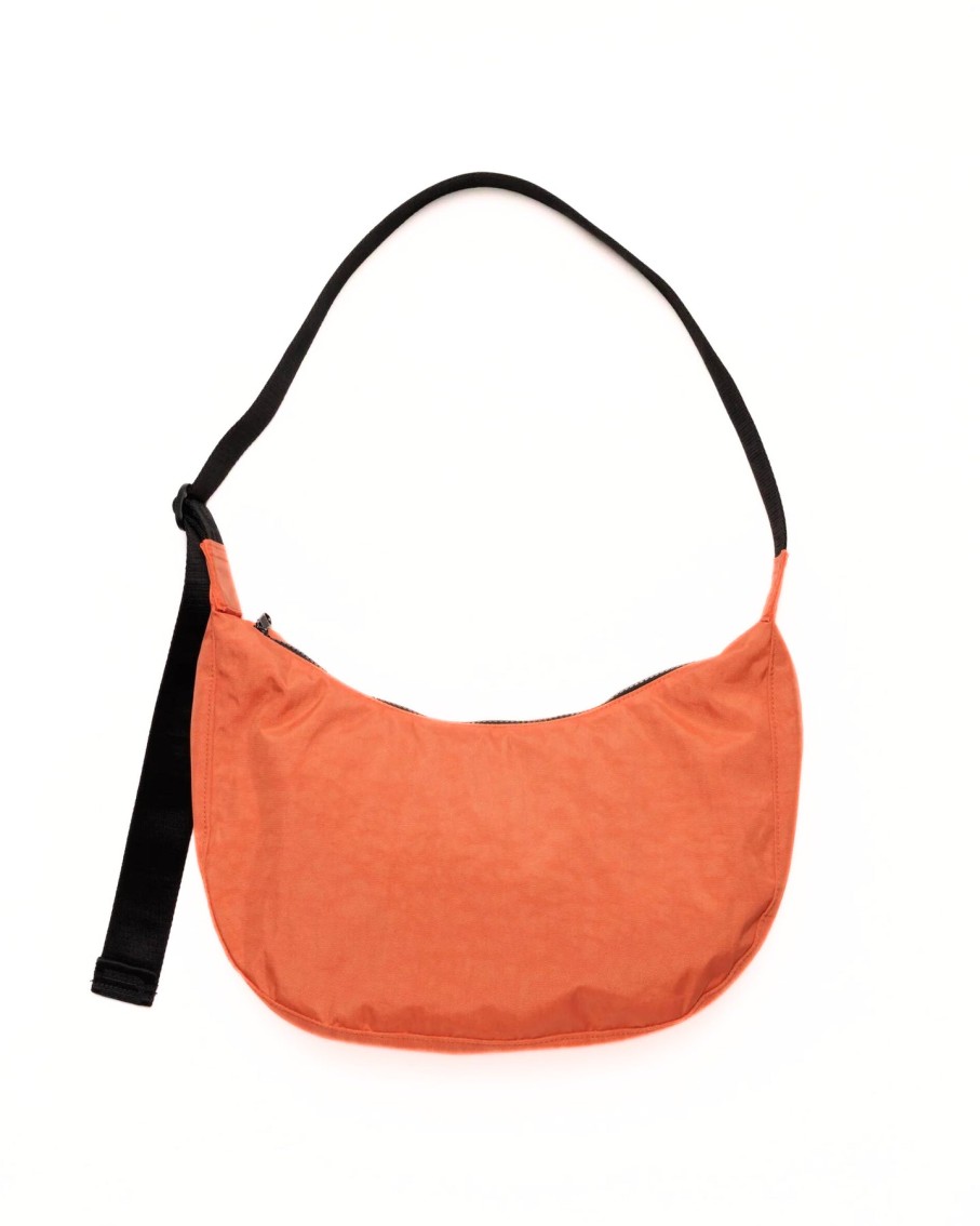 Bode Living Medium Nylon Crescent Bag - Orange Accessories