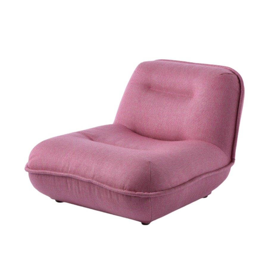 Bode Living Puff Lounge Chair - Berry Pink Furniture