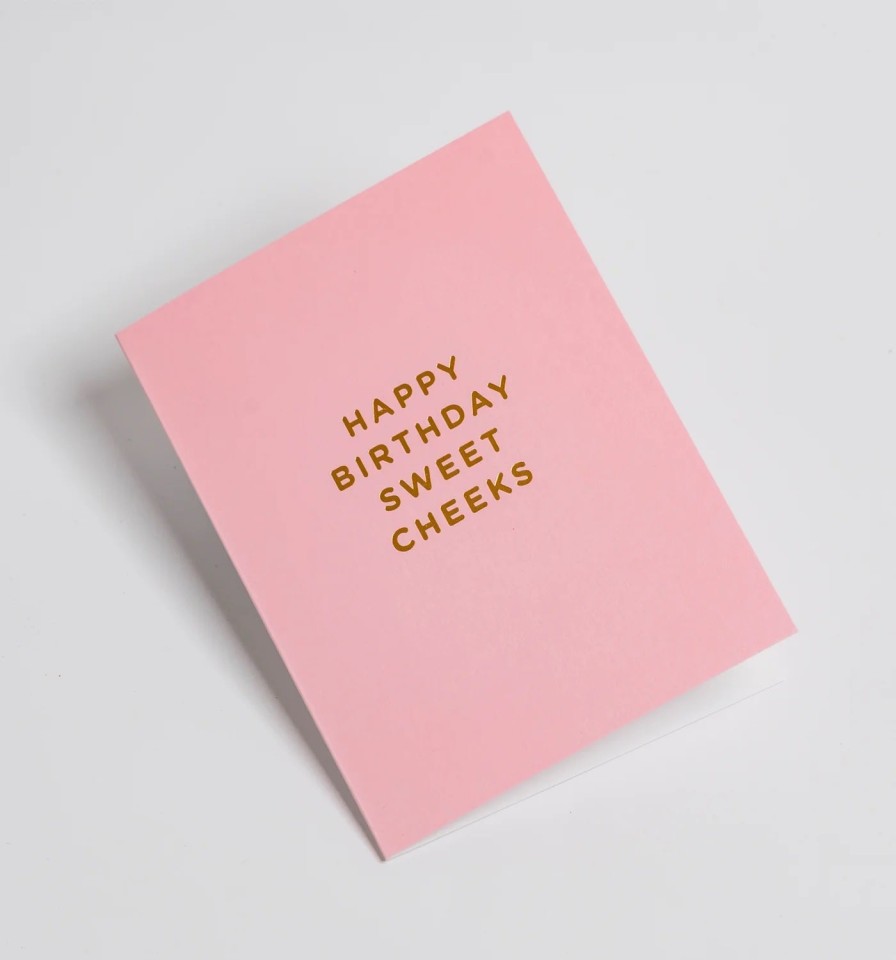 Bode Living Happy Birthday Sweet Cheeks Mini Card Greeting Cards