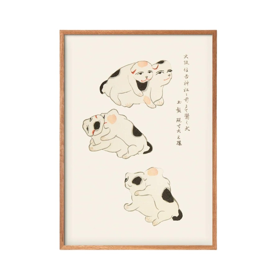 Bode Living Puppies, Japanese Folk Toy - 30X40 Artwork & Prints