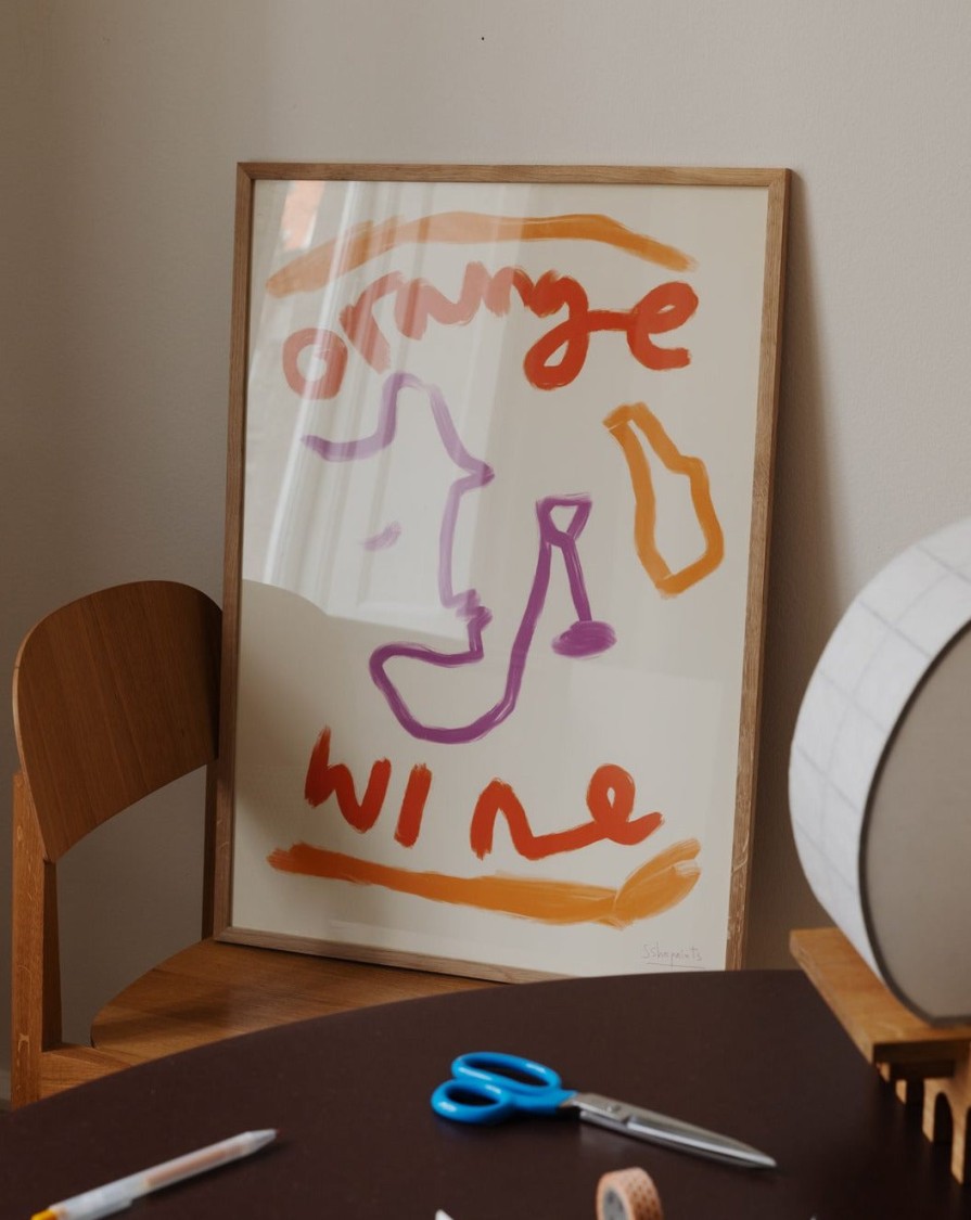 Bode Living Ruby Hughes, Orange Wine - 50X70Cm Artwork & Prints