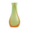 Bode Living Flow Water Carafe - Green With Orange Stripes Glassware