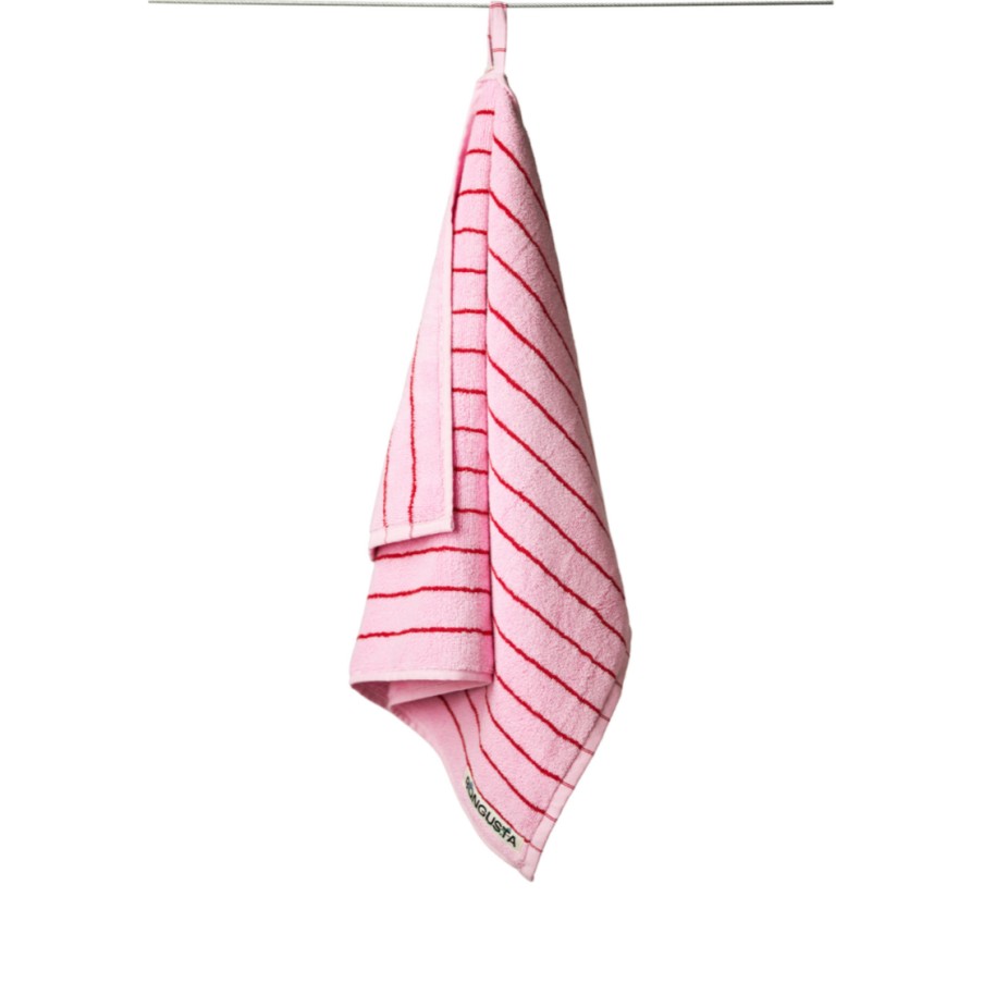 Bode Living Naram Guest Towel - Baby Pink & Ski Patrol Towels