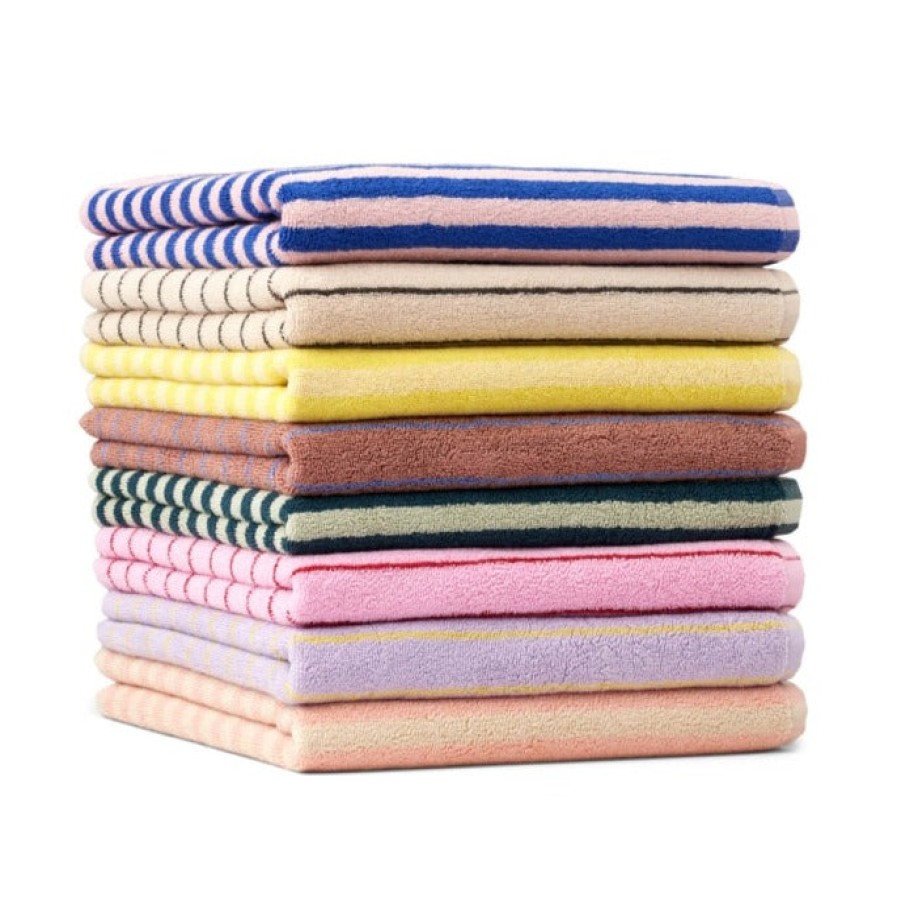 Bode Living Naram Guest Towel - Baby Pink & Ski Patrol Towels