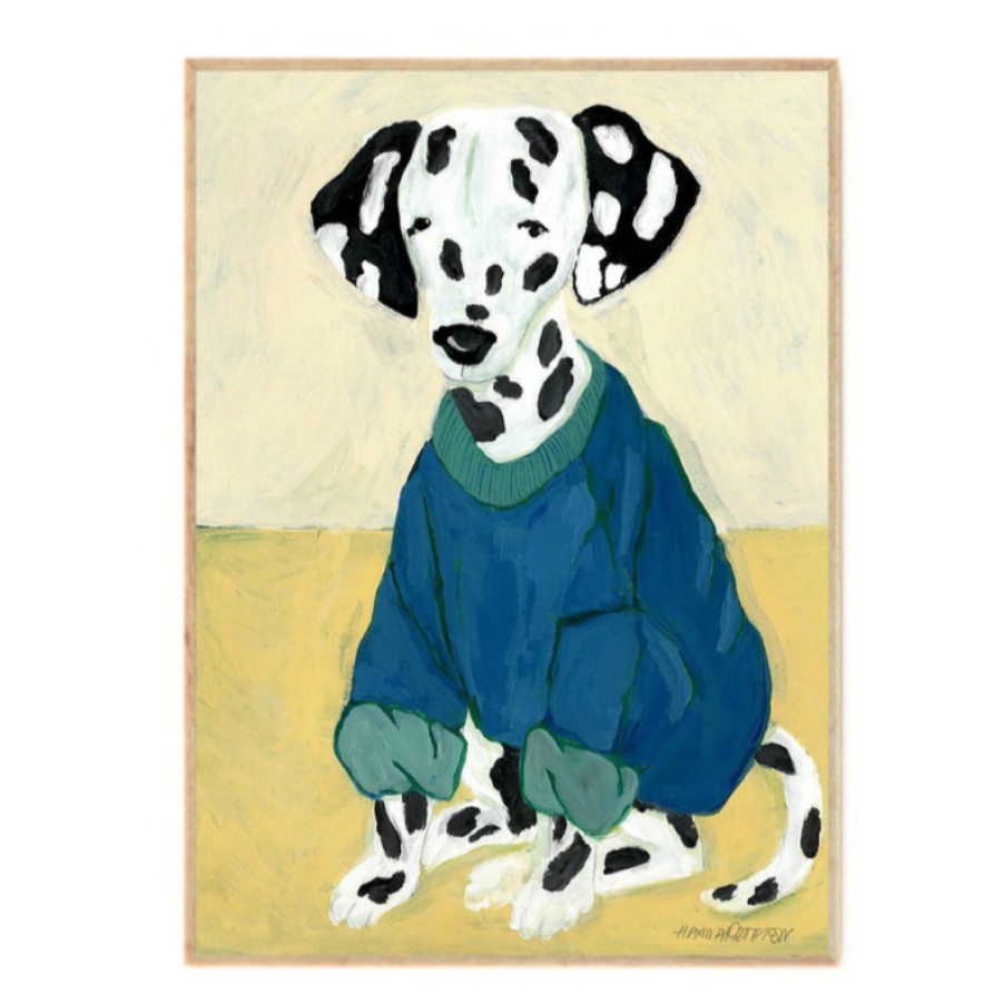 Bode Living Hanna Peterson, Dalmation In Sweatshirt - 50X70Cm Artwork & Prints