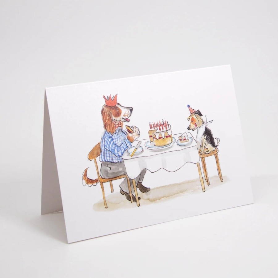 Bode Living Birthday Cake Illustrated Dog Greeting Card Greeting Cards