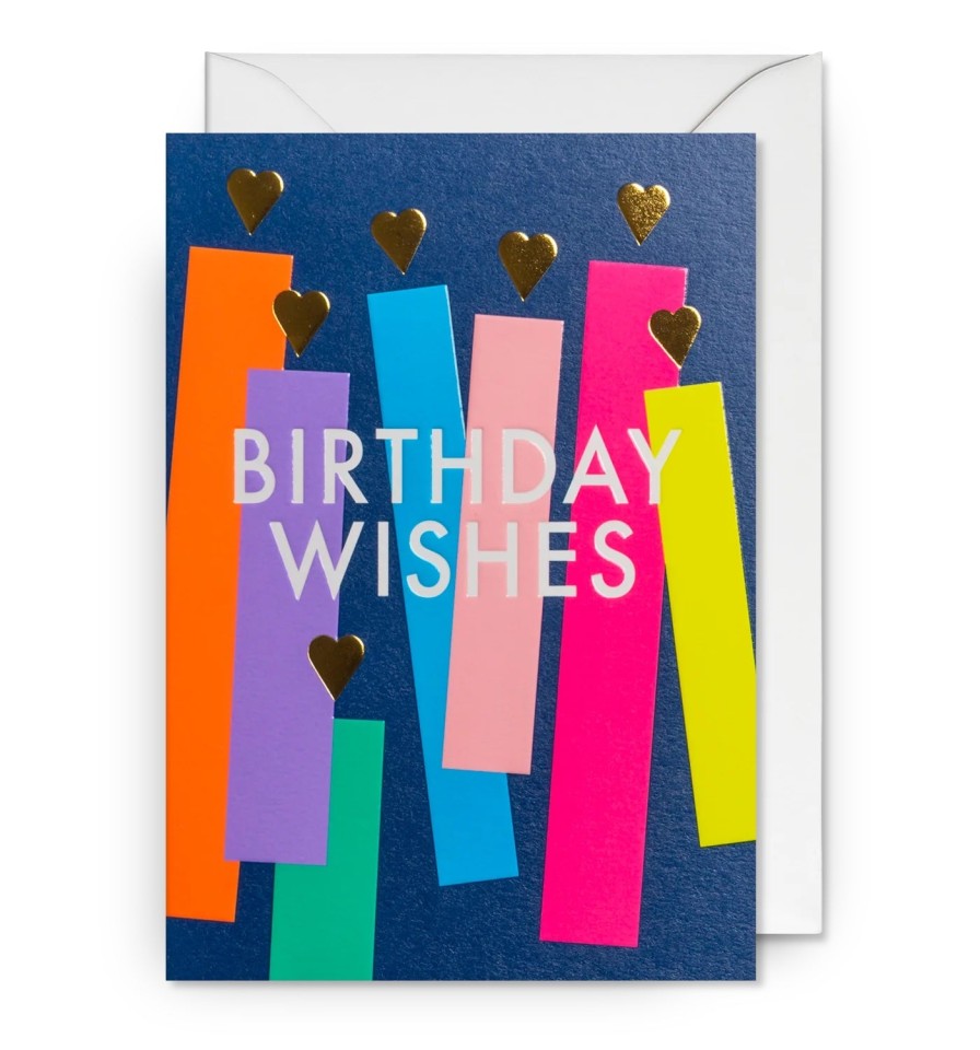 Bode Living Birthday Wishes Rainbow Candles Greeting Card Greeting Cards