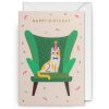 Bode Living Birthday Chill Sitting Kitty Greeting Card Gifts For Her