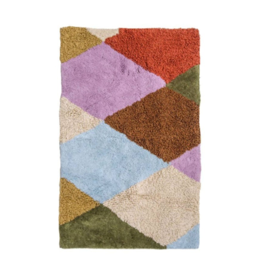 Bode Living Harlequin Bath Mat Rugs