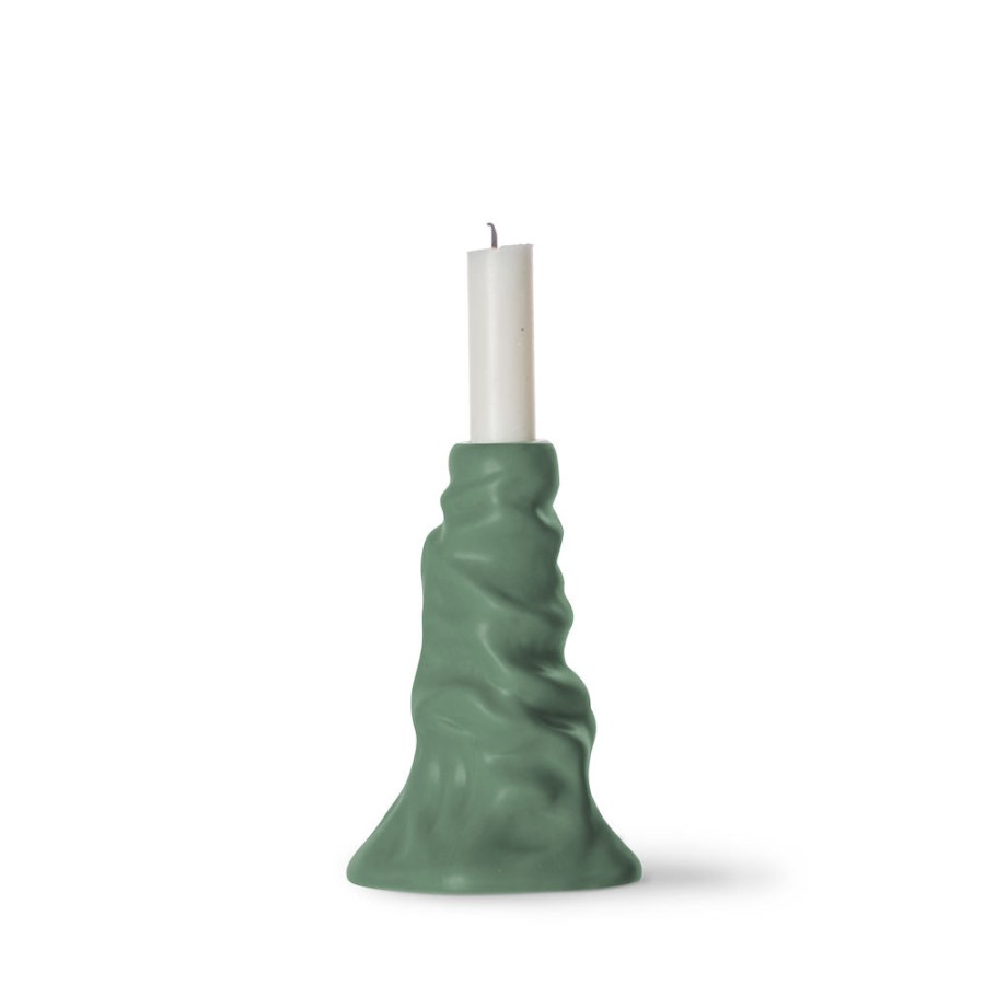 Bode Living Green Soft Ice Cream Candle Holder Candle Holders